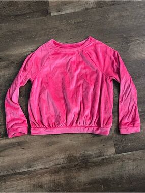 Cat & Jack Hot Pink Velour Pullover